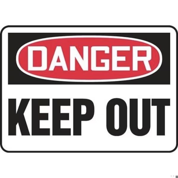 Accuform OSHA DANGER SAFETY SIGN KEEP OUT MADM011XP MADM011XP - main